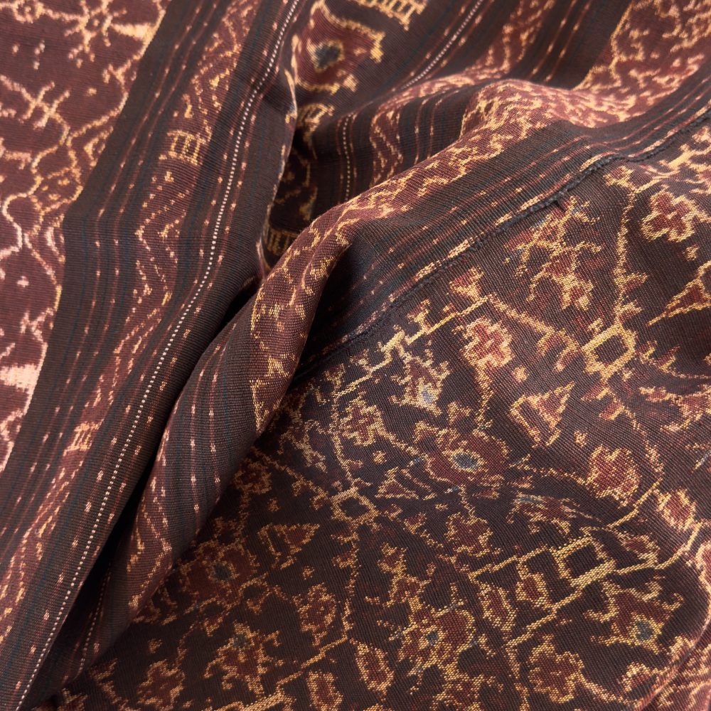 Vintage Flores Ikat Sarong | Handwoven Tube Skirt from Nggela Lio, Central Flores | Natural Plant Dyed Textile Art