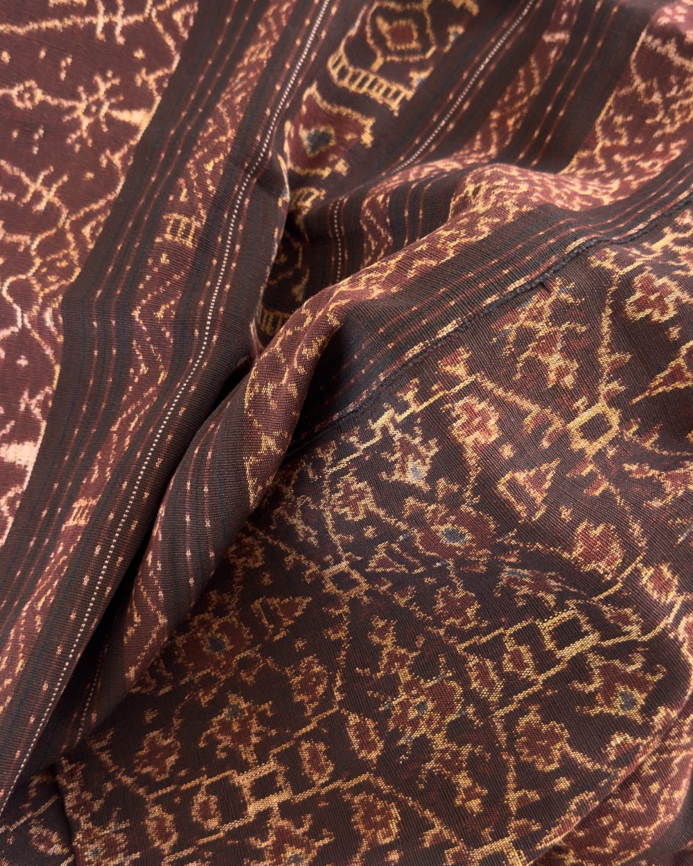 Vintage Flores Ikat Sarong | Handwoven Tube Skirt from Nggela Lio, Central Flores | Natural Plant Dyed Textile Art